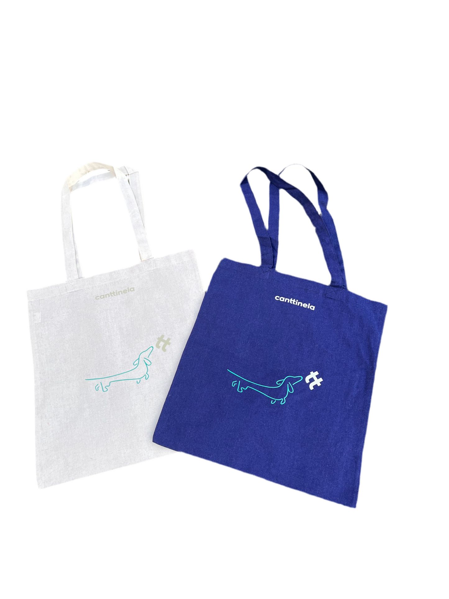 Tote bag Teckel beige